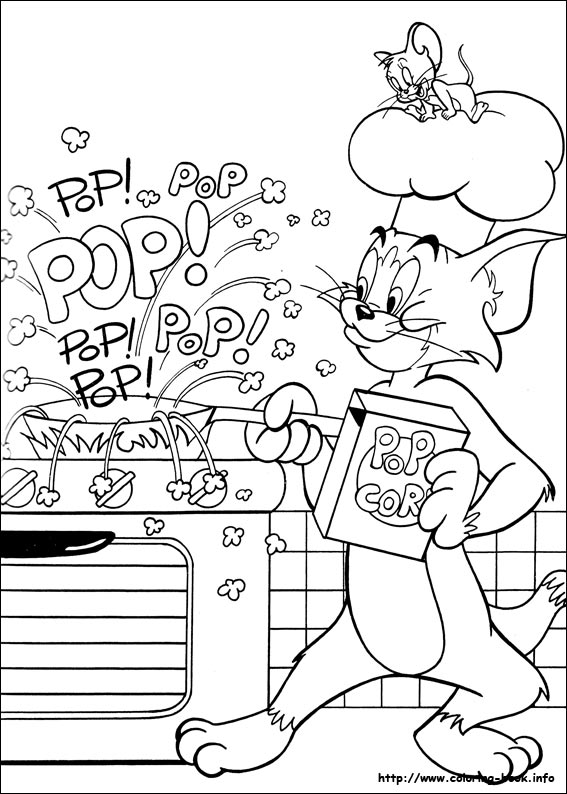 Tom and Jerry coloring picture